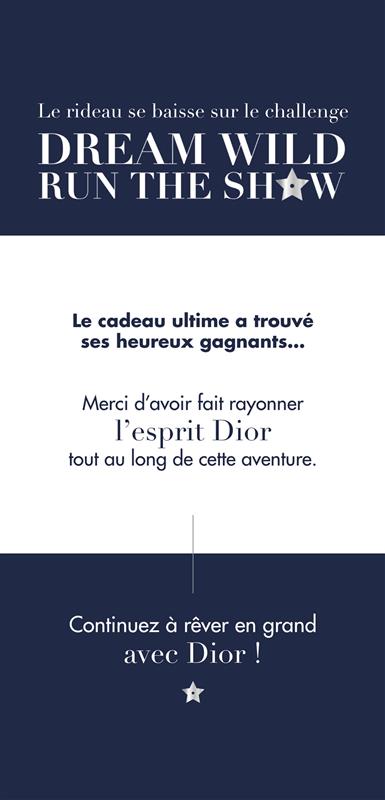 Dior challenge Dream Wild